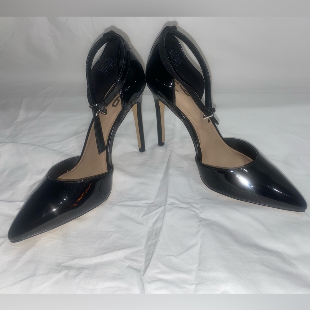 Mix No.6 Zalivia Patent Leather Black Stilettos Heels